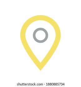Location icon on the map in color