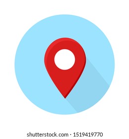 Location icon on the map.vector illustration and icon
