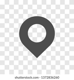 Location icon on transparent background - vector