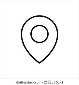 Location icon on transparent background