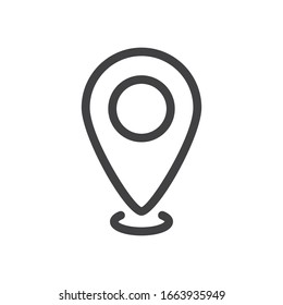 Location icon on white background