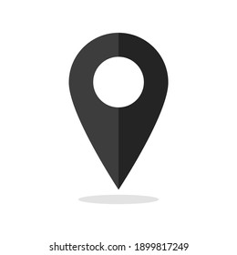 Location icon on white background.