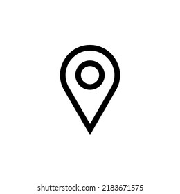 icono de ubicación en fondo blanco