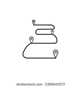 location icon on white background 