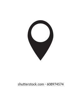 Location icon on the white background