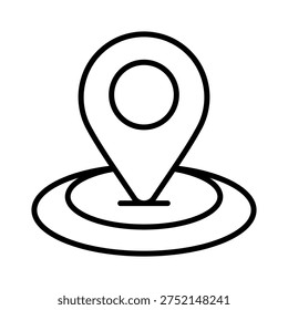 Location Icon Outline Style Design