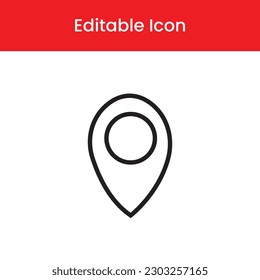 Location icon, Location outline icon, Location vector icon