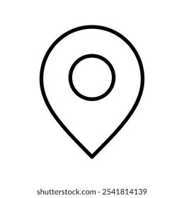 Location icon Outline vector for web ui