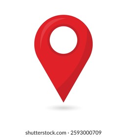 Location icon outlined Illustration vector
