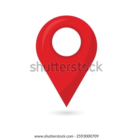 Location icon outlined Illustration vector
