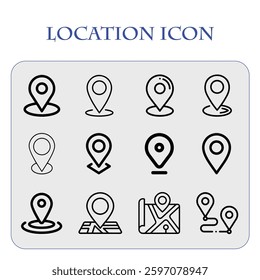 Location Icon and Icon Pack