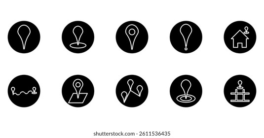 location icon pack illustration symbol
