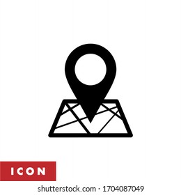 Location icon. Pin Marker icon vector illustration