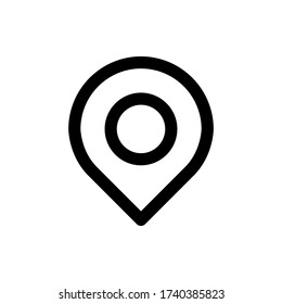 Location icon. Pin point icon. Vector illustration.