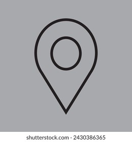 Location icon. Pin, Position, Map Pin icon vector isolated