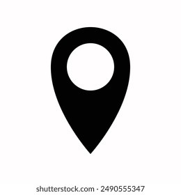 Locación. Pin, Posición, Mapa Icono de Pin Vector aislado