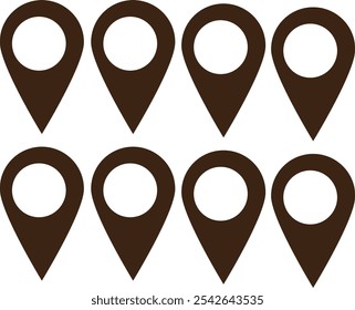 Ícone Local. Pin, Posição, Mapa Pin ícone vetor isolado design simples, perfeito para todos os projetos