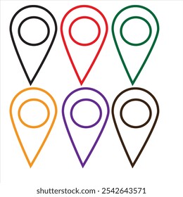 Location icon. Pin, Position, Map Pin icon vector isolated simple design, perfect for all project