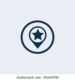 Location icon, place icon
