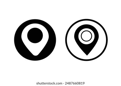 Location icon . Place position vector symbol. Gps map pin line icon. Navigation pointer pin sign for apps and websites.