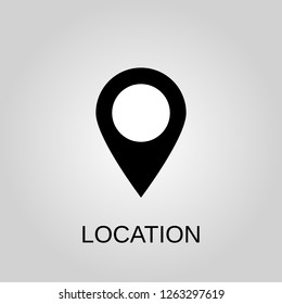 Location icon. Pointer concept symbol design. Can be used for web