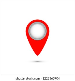 Location icon pointer. Vector illustration