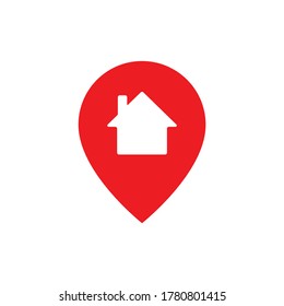 Icono de ubicación. Posicionamiento del inicio de sesión en el mapa. Ilustración vectorial de pinzas.