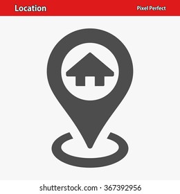 Location Icon. Professional, pixel perfect icons optimized for both large and small resolutions. EPS 8 format.
