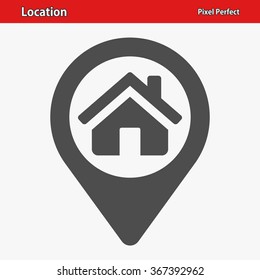 Location Icon. Professional, pixel perfect icons optimized for both large and small resolutions. EPS 8 format.