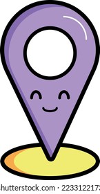 Location icon professionally on a white background
