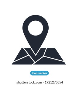 location icon. Real Estate location symbol template for graphic and web design collection logo vector illustration