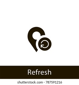 location icon. refresh location. sign design