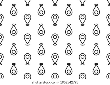 Icono de ubicación. El fondo es impecable. Para el diseño de envases.