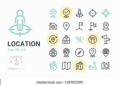 Location icon set 2