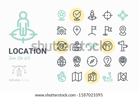 Location icon set 2