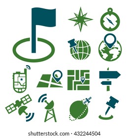 location icon set