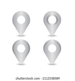 Plantilla de diseño de conjunto de iconos de ubicación
