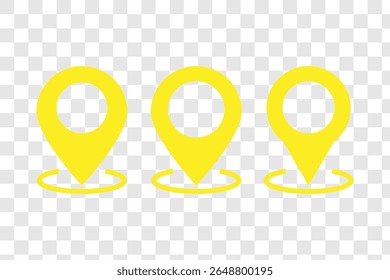 Conjunto de ícones de localização, Marcador de posição de pin do mapa. símbolo de ícone do ponteiro de localização em estilo plano. Ícone Local. Ícone do ponteiro do mapa. Ponto. Endereço. Sinal de endereço.