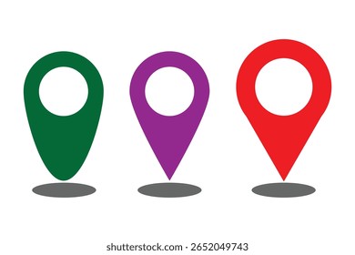 Location icon set. Location icon vector. destination icon. map pin set. Popular location map pin set. Location pin sign collection. Map pin place marker icon set. GPS navigation. Design EPS 10. 