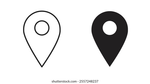Location Icon set. vector illustration set