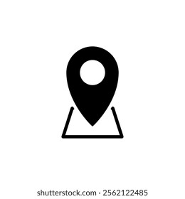 Location icon set. Vector illustration.