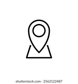 Location icon set. Vector illustration.