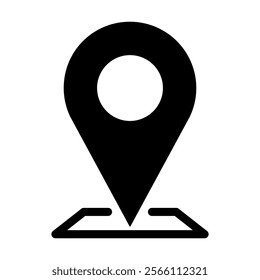 Location icon set. Vector illustration.