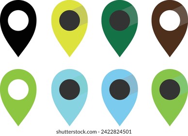 Location icon sets vector illustration graphic.