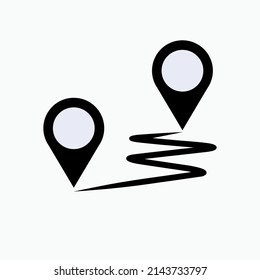 Standortsymbol. Ort teilen, Position Symbol - Vektorgrafik.