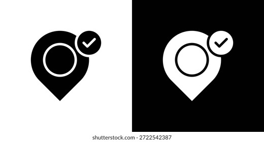 Location Icon Sheet Shopper Icon Set Black And White