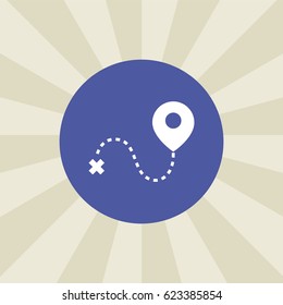 location icon. sign design. background