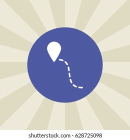 location icon. sign design. background