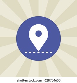 location icon. sign design. background