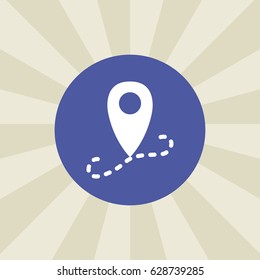 location icon. sign design. background
